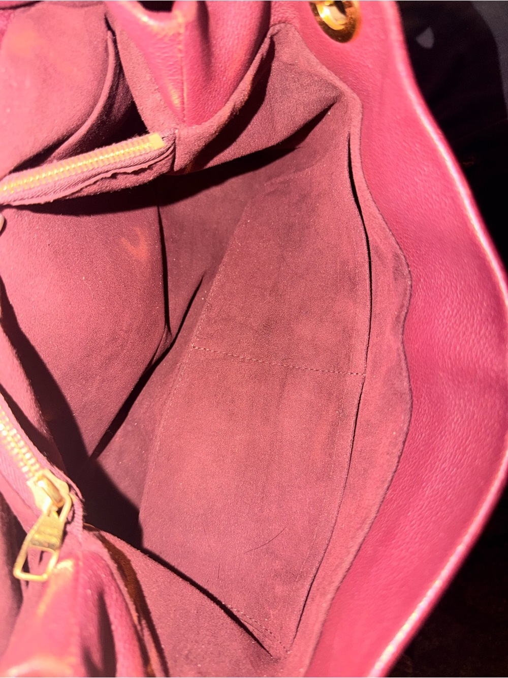 Louis Vuitton Monogram Shoulder Bag Brown with Burgundy Accents - Picture 13 of 16